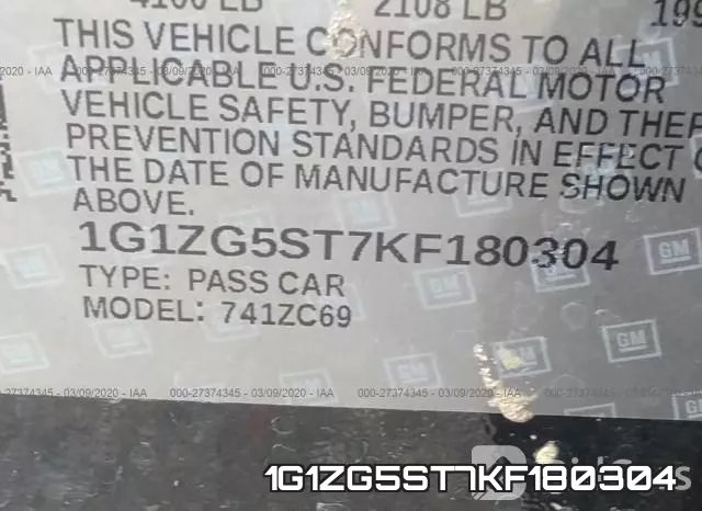 1G1ZG5ST7KF180304 фото 10