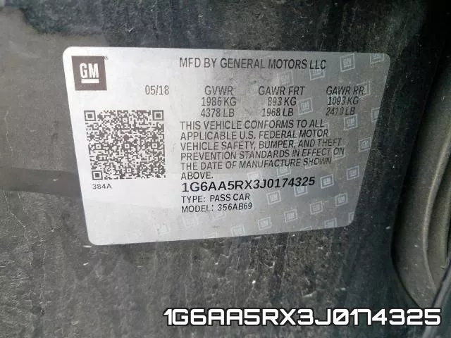 1G6AA5RX3J0174325 фото 2