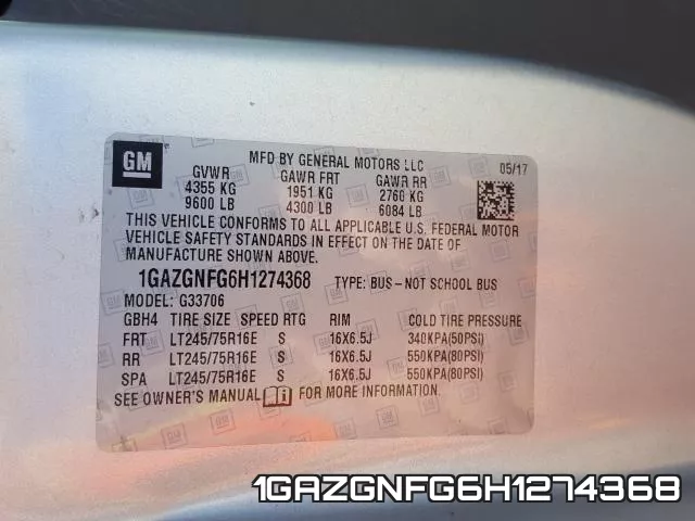 1GAZGNFG6H1274368 фото 2