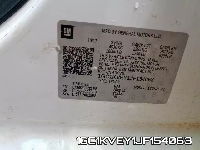 1GC1KVEY1JF154063 фото 2