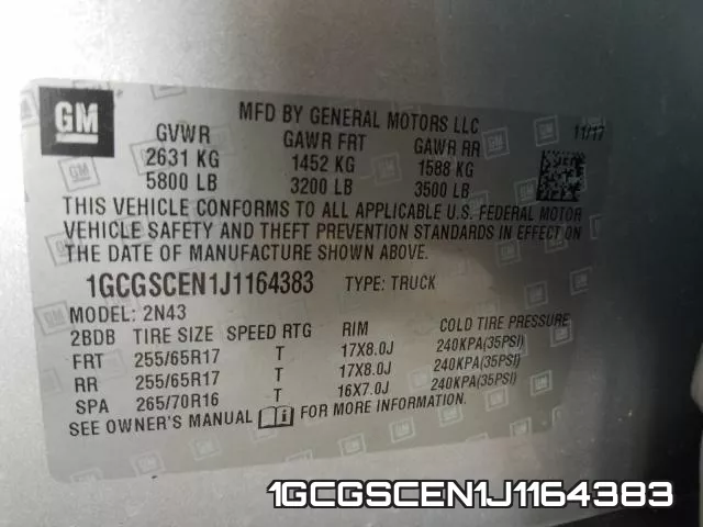 1GCGSCEN1J1164383 фото 2