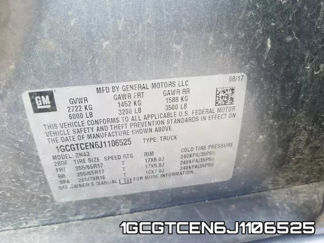 1GCGTCEN6J1106525 фото 2