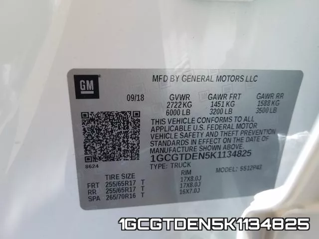 1GCGTDEN5K1134825 фото 2