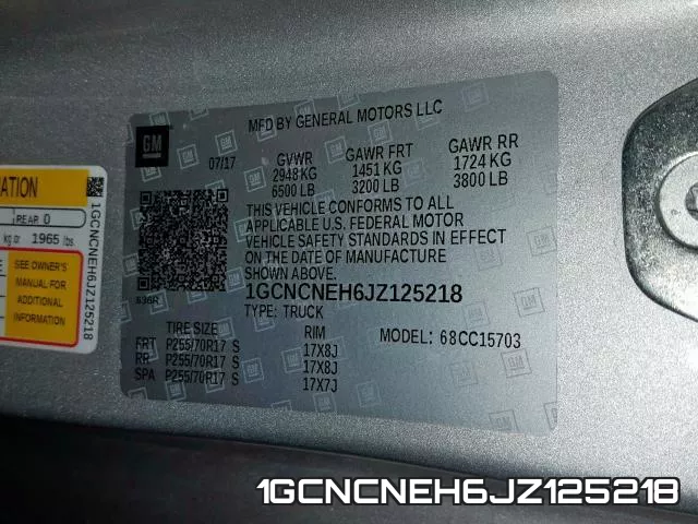 1GCNCNEH6JZ125218 фото 2