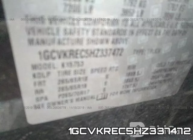 1GCVKREC5HZ337472 фото 10