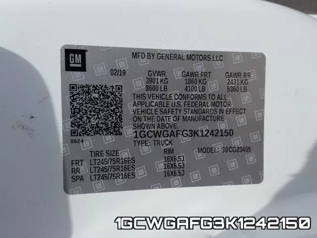 1GCWGAFG3K1242150 фото 2