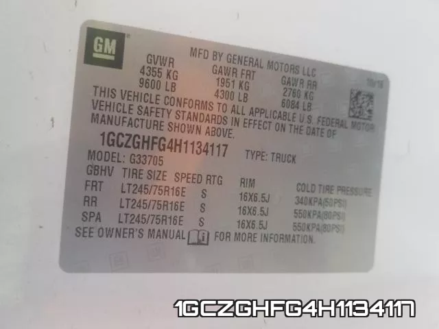 1GCZGHFG4H1134117 фото 2