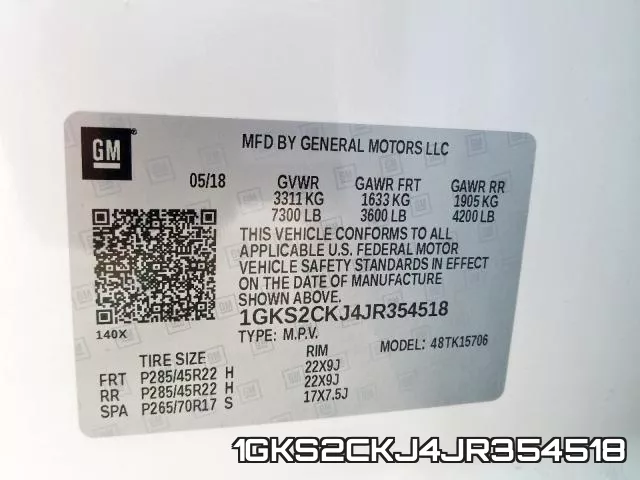 1GKS2CKJ4JR354518 фото 2