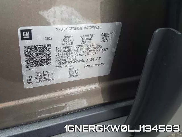 1GNERGKW0LJ134583 фото 2