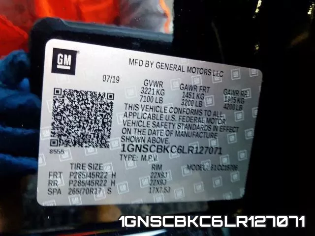 1GNSCBKC6LR127071 фото 2