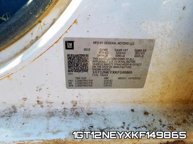 1GT12NEYXKF149865 фото 2