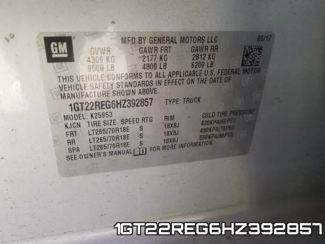 1GT22REG6HZ392857 фото 2