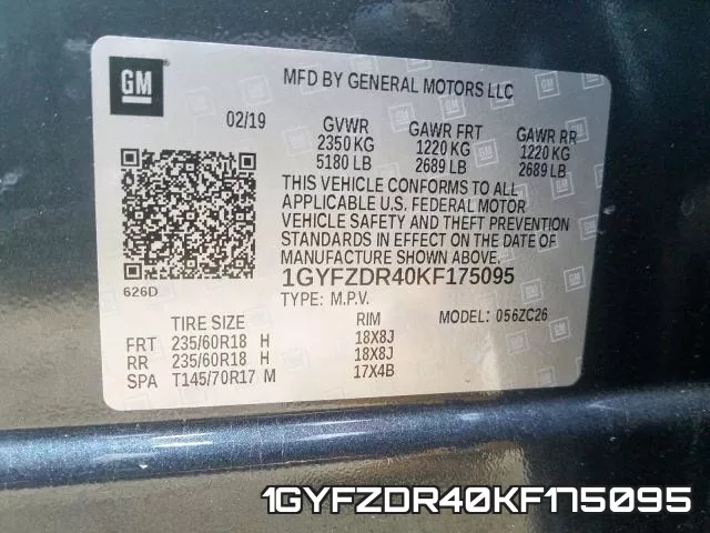 1GYFZDR40KF175095 фото 2