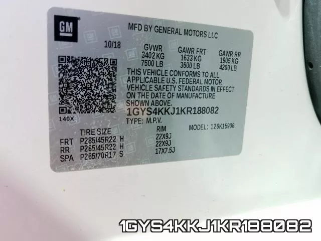 1GYS4KKJ1KR188082 фото 2