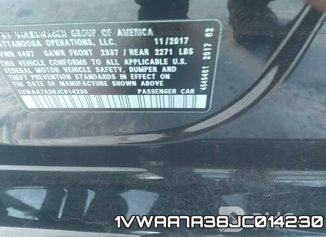 1VWAA7A38JC014230 фото 10