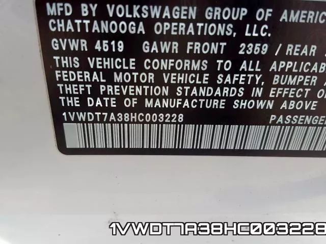 1VWDT7A38HC003228 фото 2