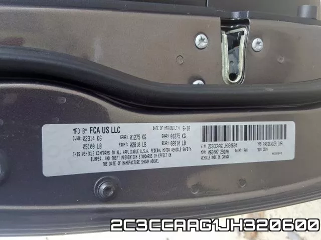 2C3CCAAG1JH320600 фото 2