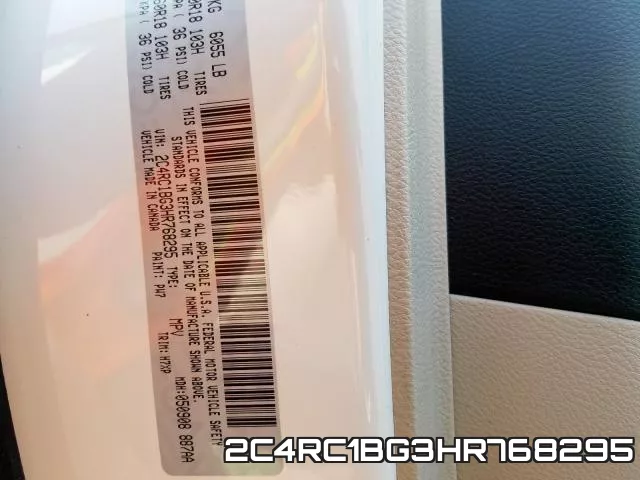 2C4RC1BG3HR768295 фото 2