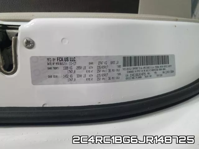 2C4RC1BG6JR148725 фото 2
