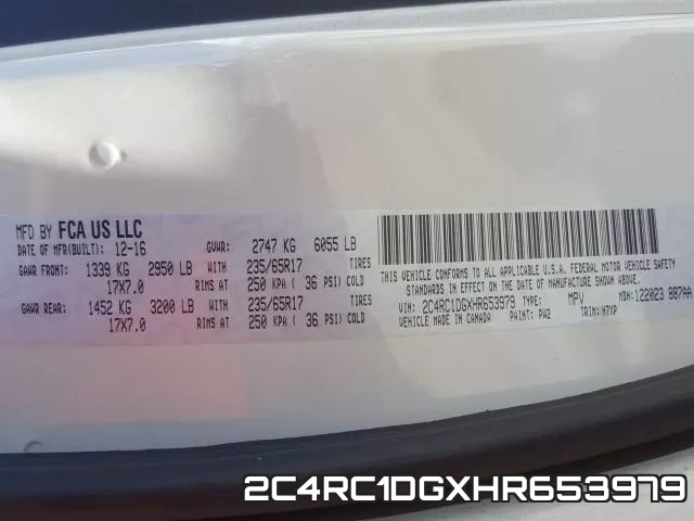 2C4RC1DGXHR653979 фото 2