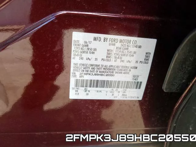 2FMPK3J89HBC20550 фото 2