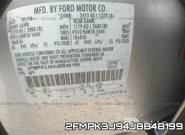 2FMPK3J94JBB48199 фото 10