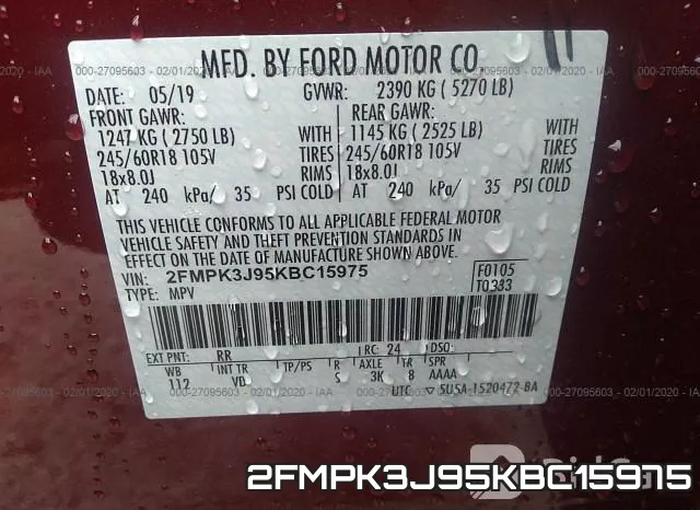 2FMPK3J95KBC15975 фото 10