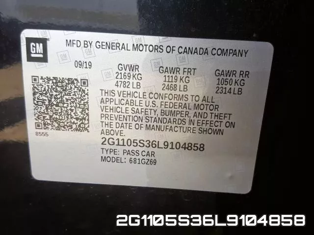 2G1105S36L9104858 фото 2