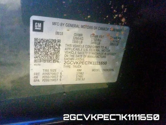 2GCVKPEC7K1111650 фото 2