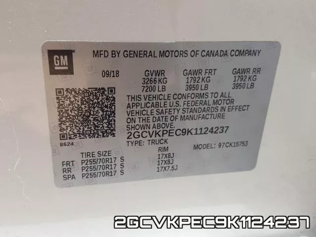 2GCVKPEC9K1124237 фото 2
