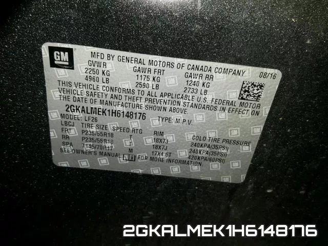 2GKALMEK1H6148176 фото 2