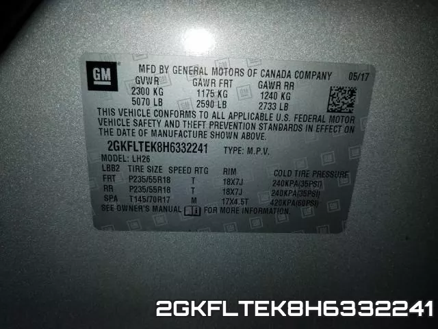 2GKFLTEK8H6332241 фото 2