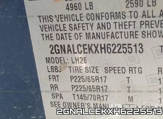 2GNALCEKXH6225513 фото 10