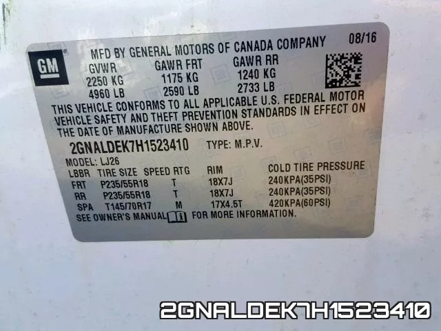 2GNALDEK7H1523410 фото 2