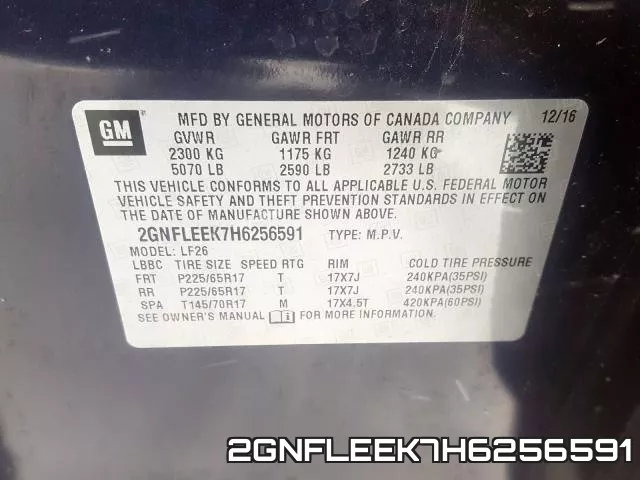 2GNFLEEK7H6256591 фото 2