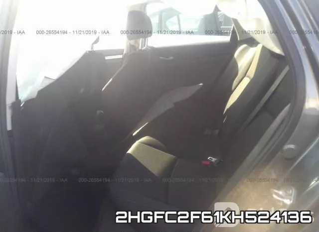 2HGFC2F61KH524136 фото 9