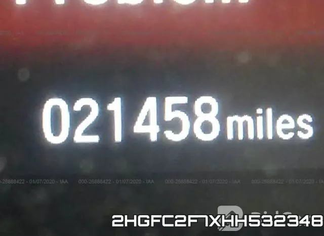 2HGFC2F7XHH532348 фото 8