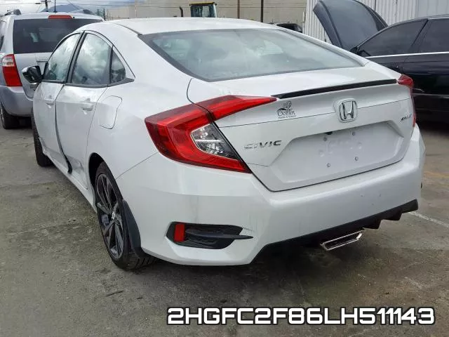 2HGFC2F86LH511143 фото 4