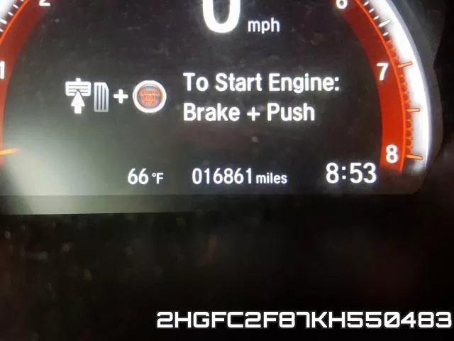 2HGFC2F87KH550483 фото 9