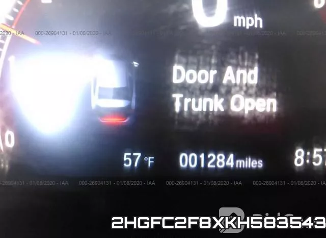 2HGFC2F8XKH583543 фото 8