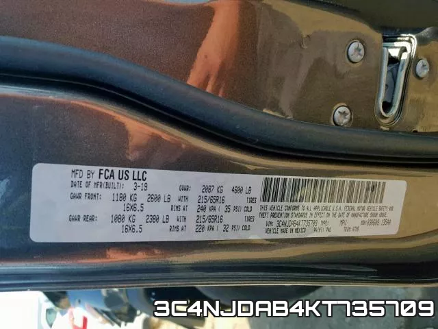 3C4NJDAB4KT735709 фото 2