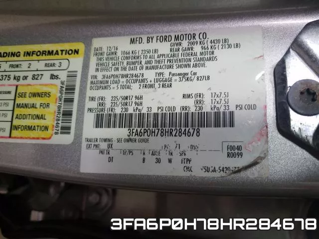 3FA6P0H78HR284678 фото 2