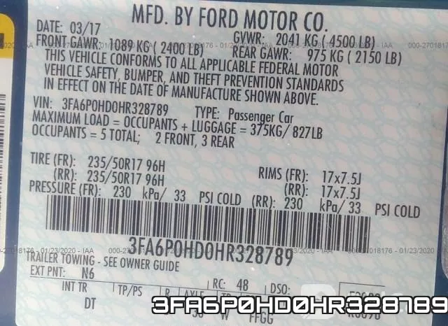 3FA6P0HD0HR328789 фото 10