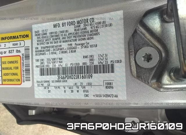 3FA6P0HD2JR160109 фото 10