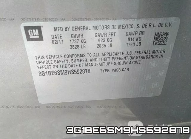 3G1BE6SM9HS592878 фото 10