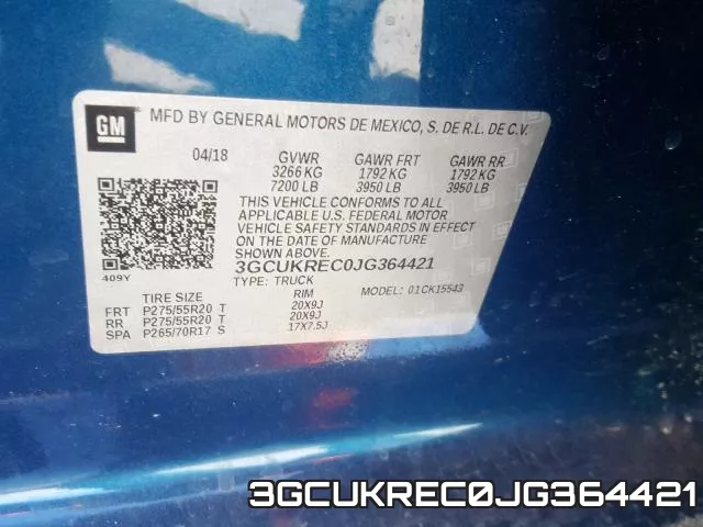 3GCUKREC0JG364421 фото 2