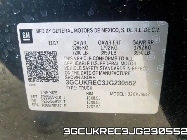 3GCUKREC3JG230552 фото 2