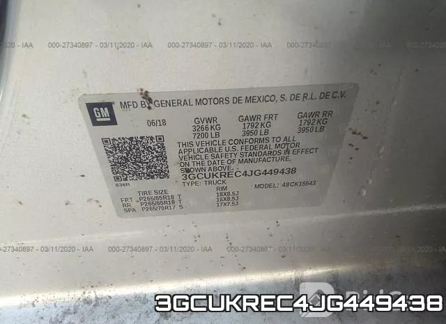 3GCUKREC4JG449438 фото 10