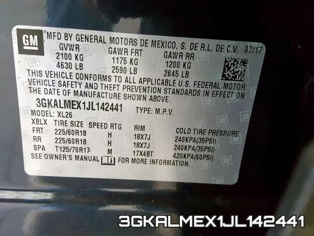 3GKALMEX1JL142441 фото 2