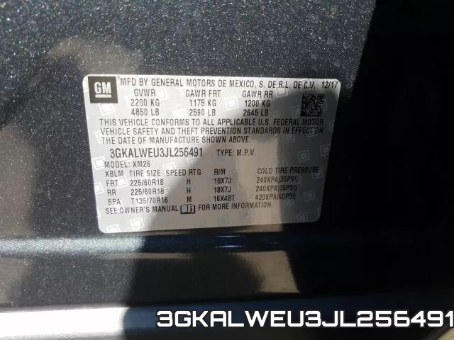3GKALWEU3JL256491 фото 2